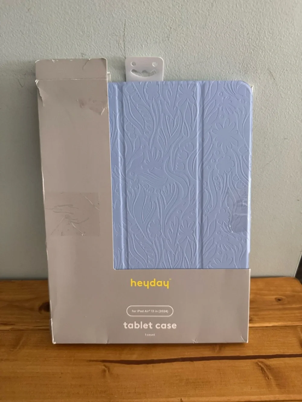 heyday Light Blue Embossed Tablet Case